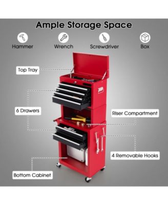 6-Drawer Tool Chest with Heightening Cabinet.