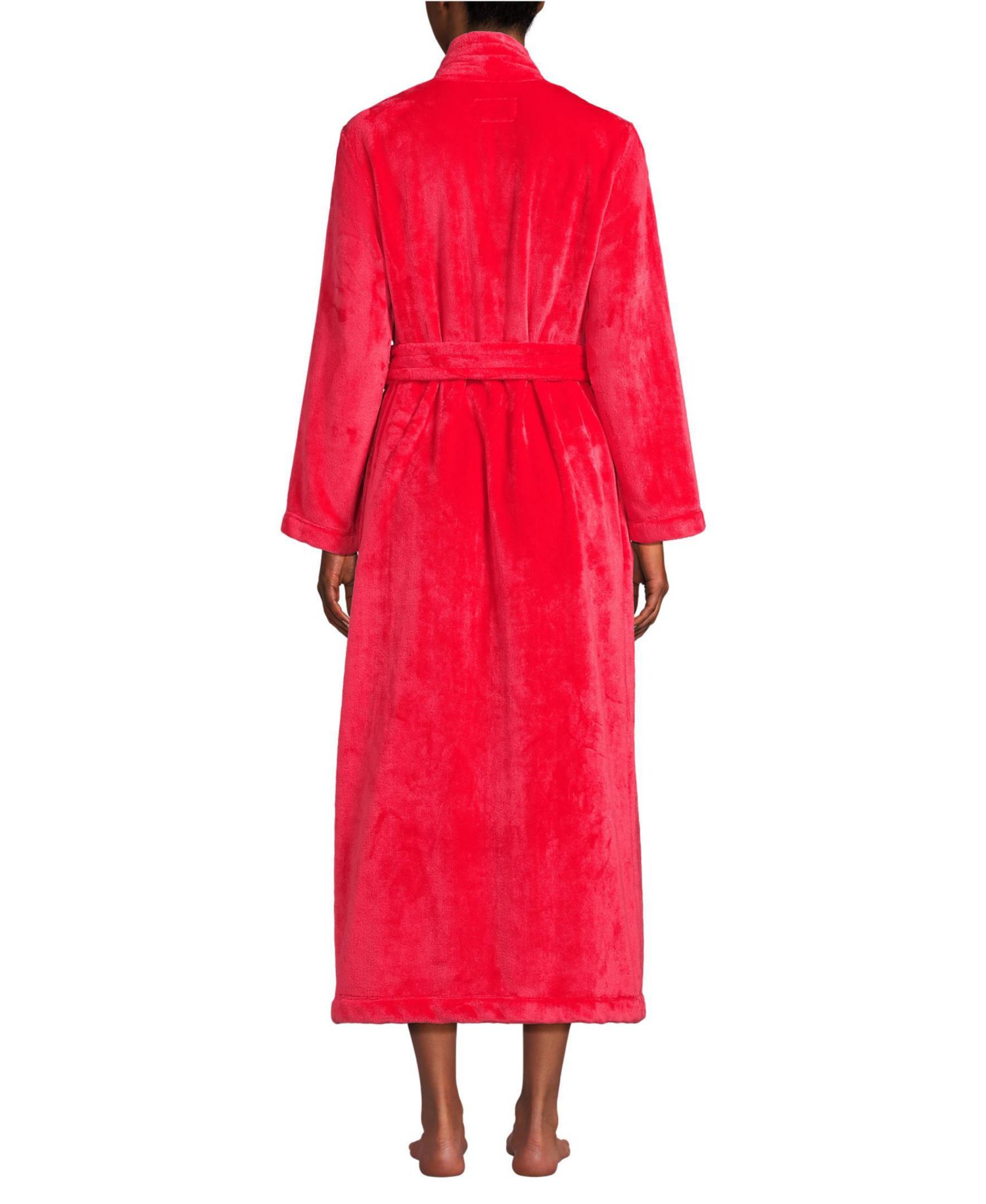 Women's Cozy Plush Long Wrap Robe