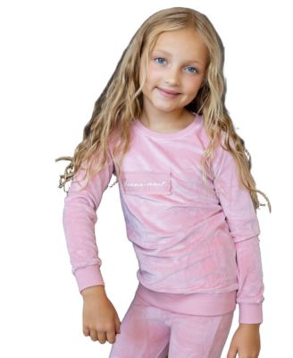 Big Girls Velour Patch 2-Piece Loungewear Set