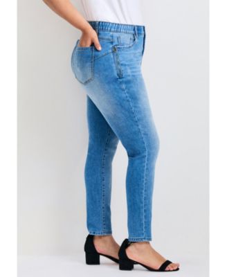 Women's Plus Size La Luna Zip Detail Skinny Jean