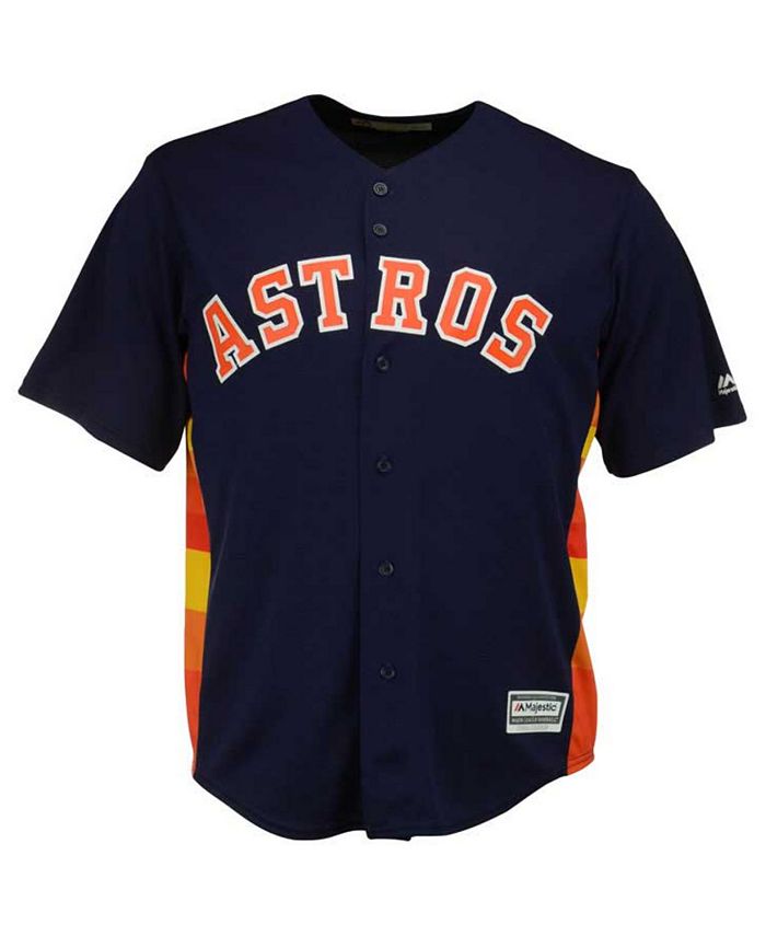 Men's Majestic Orange Houston Astros Official Cool Base Jersey