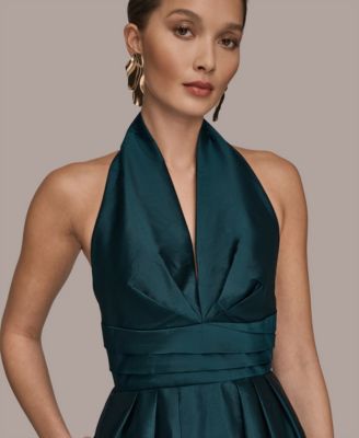 Women's A-Line Halter Midi Dress