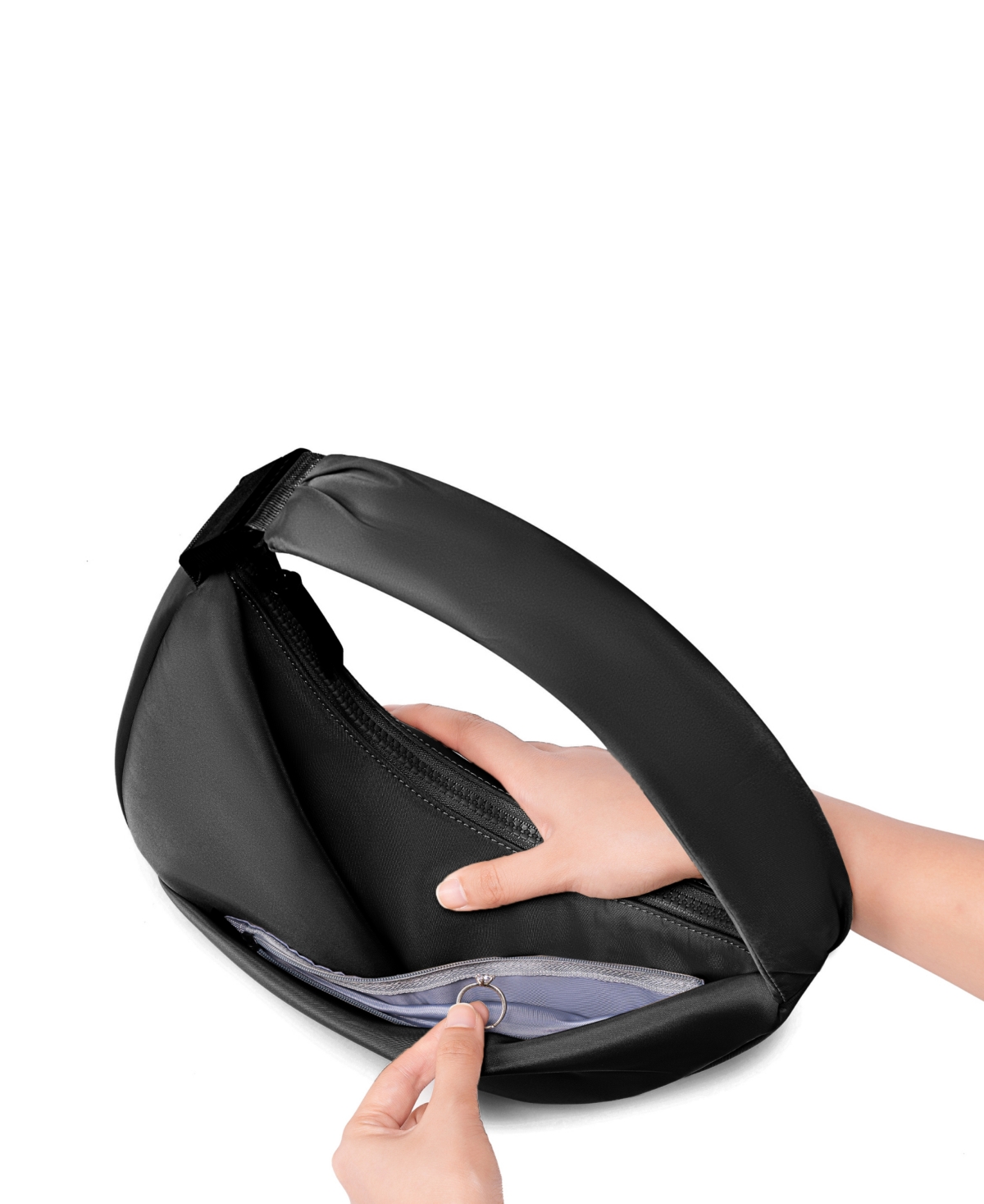 Origami Crescent Handbag Crossbody Bag For Women