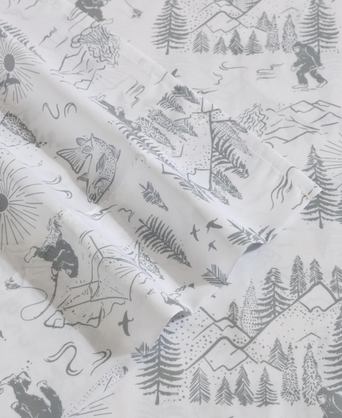 Eddie Bauer Big Foot Hiking Trip Microfiber -Pc. Sheet Set