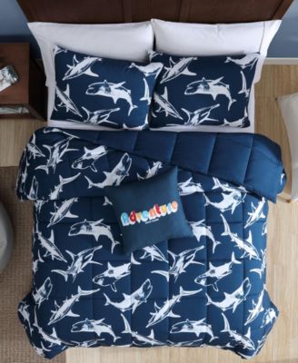 Vinny and Shark Friends Microfiber 3-Pc. Comforter Set, Twin
