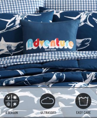 Vinny and Shark Friends Microfiber 4-Pc. Comforter Set, Full/Queen