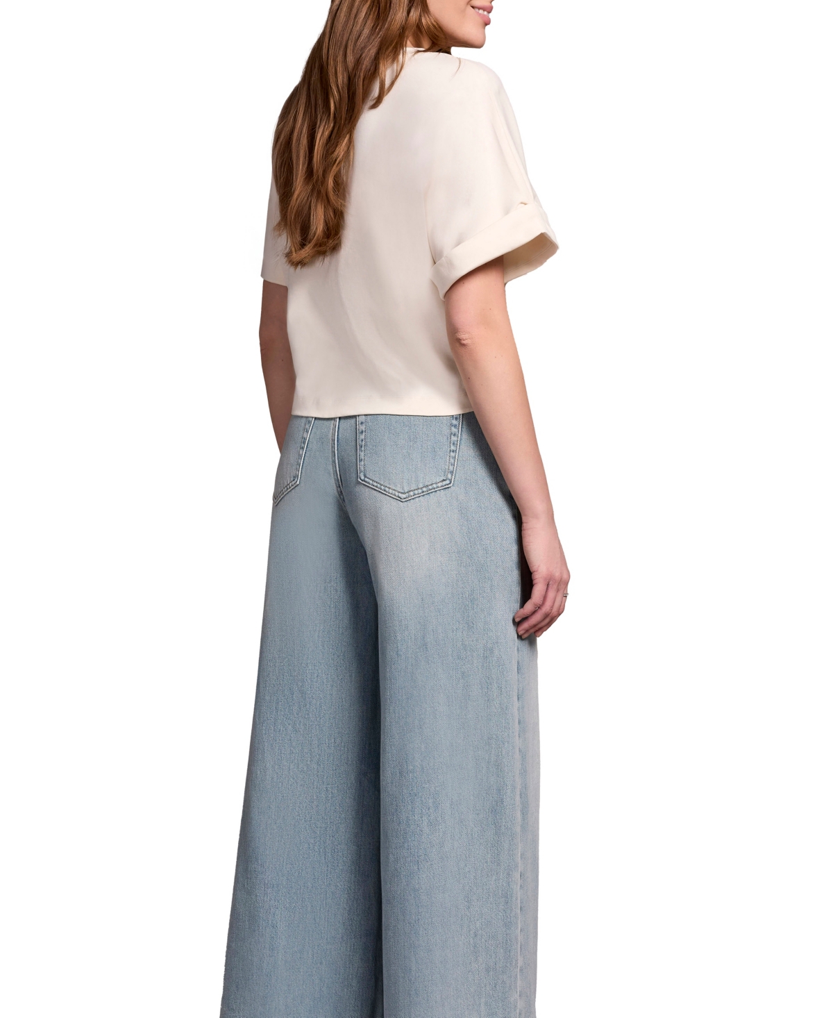 Tribal Women's Blue Thread Soft Touch Mercerized Cotton Crew Neck T-shirt In Neutral