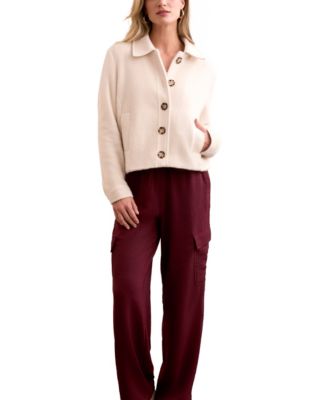 TRIBAL - Women's Super Soft Boucle Button-Front Jacket