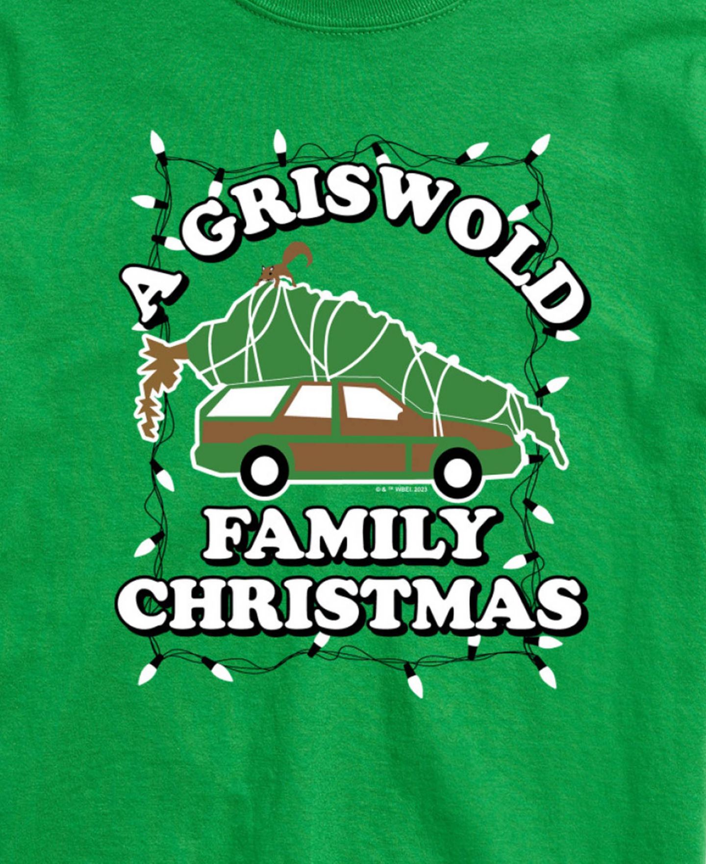 Мужская футболка AIRWAVES Vacation Griswold Family Christmas Tree Graphic, цвет: Зелёный — фото 2