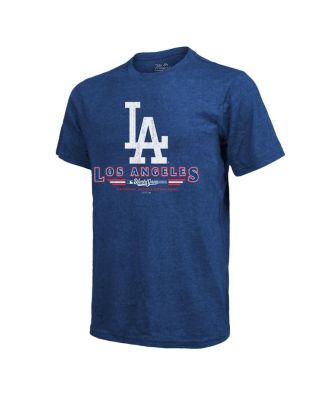 Men's Shohei Ohtani Royal Los Angeles Dodgers 2025 World Series Name Number Tri-Blend T-Shirt