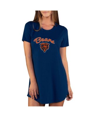 Concepts Sport - Women's Navy Chicago Bears Marathon Knit Nightshirt