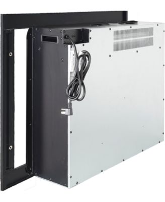 28 inch Infrared Electric Fireplace with Removable Trim kit Insert, Touch Panel Home Decor Heater, Smokeless Firebox With Fire Crackling Sound