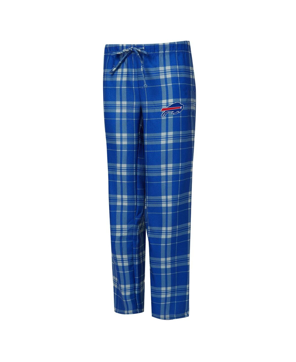 Concepts Sport Women's 2-piece Heather Gray/royal Buffalo Bills Regulate Plaid Tank Top And Pants Sleep Set In Multi