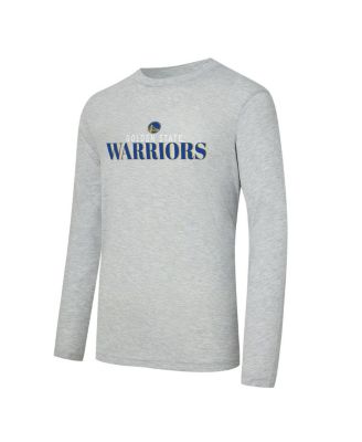 Men's 2-Piece Royal/Heather Gray Golden State Warriors Regulate Long Sleeve T-Shirt and Plaid Pants Set
