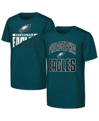 Outerstuff - Big Boys and Girls Midnight Green Philadelphia Eagles Never Quit 2-Pack T-Shirt Set