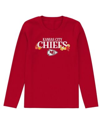 Toddler Red Kansas City Chiefs Chestnut Holiday Sleep Set