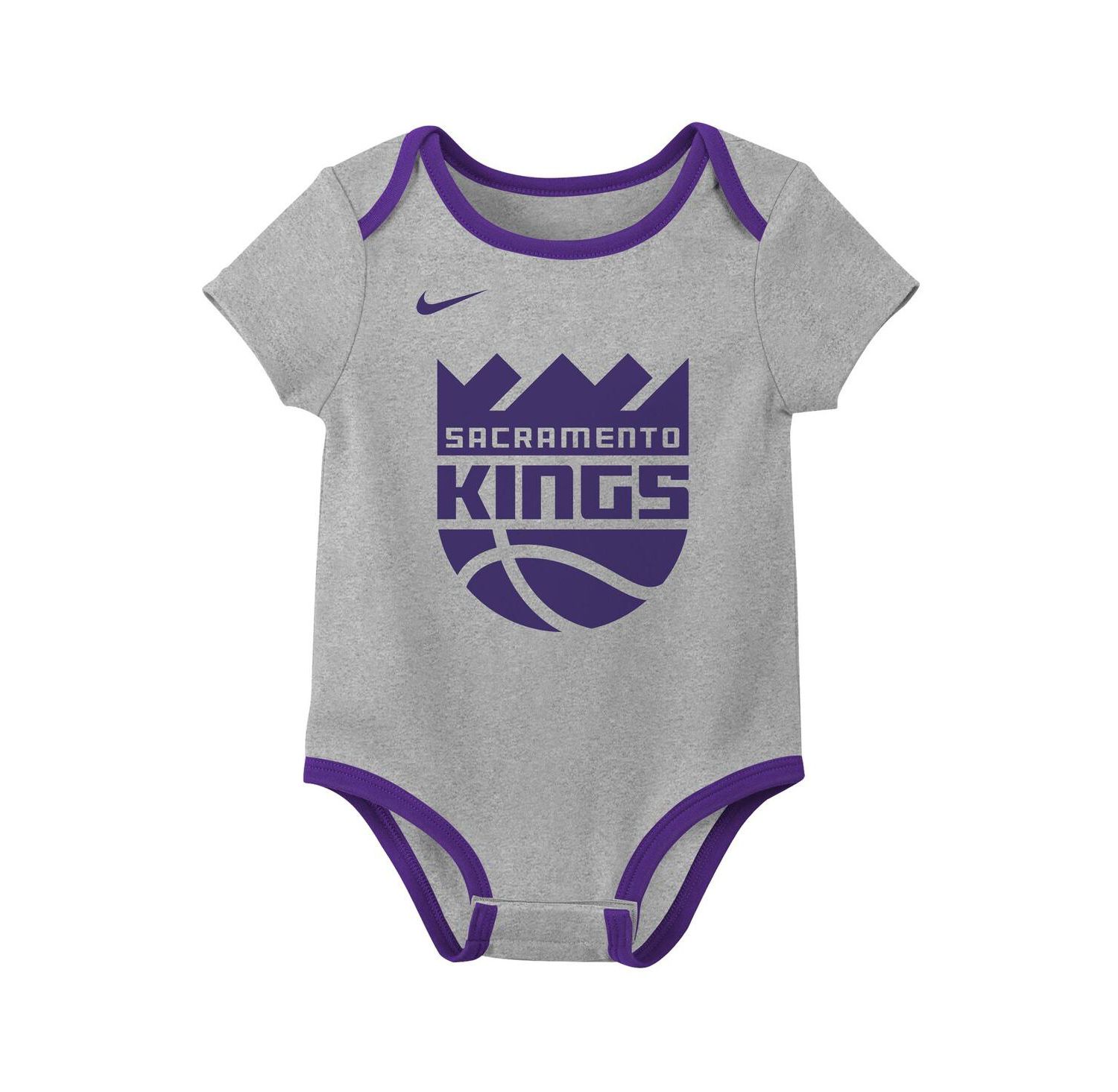 Baby Boys and Girls 3-Piece Sacramento Kings Two-Piece Bodysuit Set