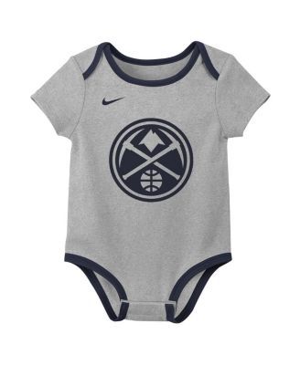 Baby Boys and Girls 3-Piece Denver Nuggets Two-Piece Bodysuit Set