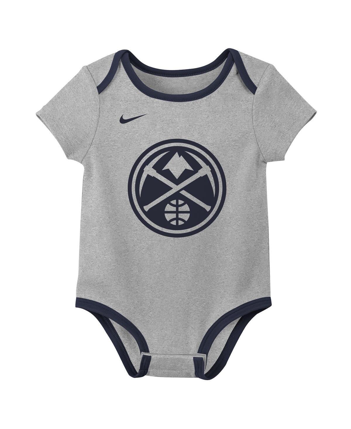 Nike Baby Boys and Girls 3-Piece Denver Nuggets Two-Piece Bodysuit Set