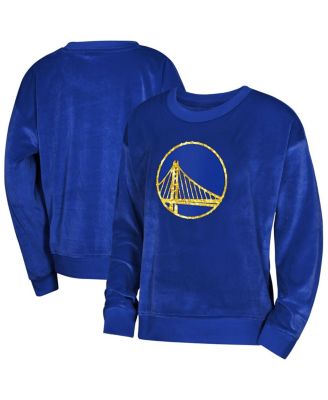 Outerstuff - Big Boys and Girls Royal Golden State Warriors Step Back Sweatshirt