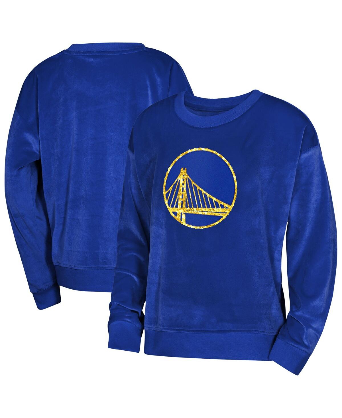 Outerstuff Big Boys and Girls Royal Golden State Warriors Step Back Sweatshirt