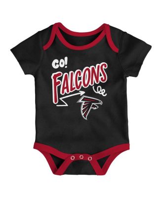 Baby Boys and Girls 3-Piece Atlanta Falcons All Day Play Bodysuit Set