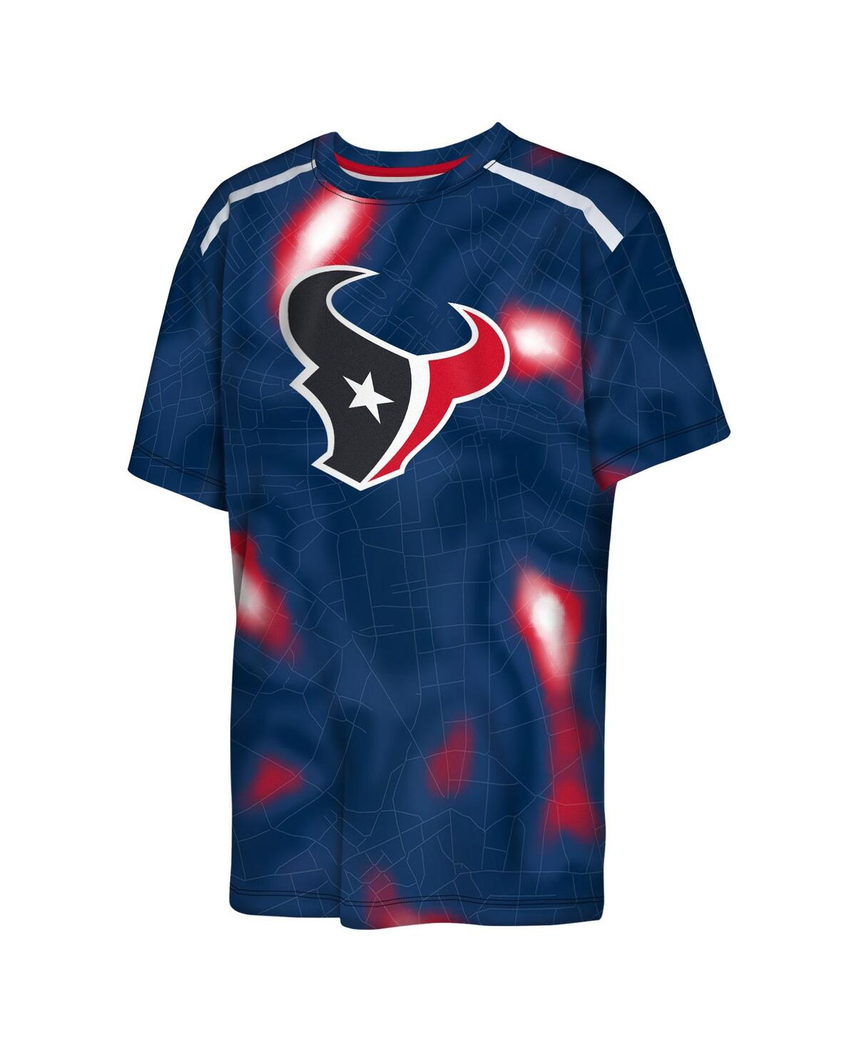 Outerstuff Big Boys and Girls Navy Houston Texans End Zone Dri-Tek T-Shirt