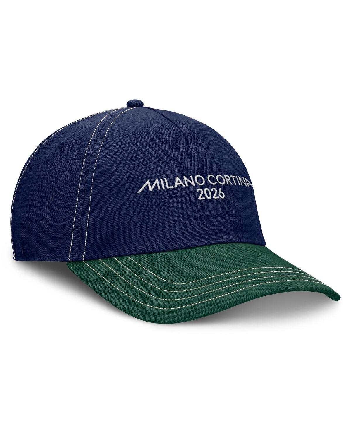Fanatics Men's Navy/Dark Green Milano Cortina 2026 Winter Olympics Friction Adjustable Hat