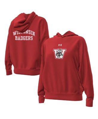 Under Armour - Women's Red Wisconsin Badgers Throwback Hoodie