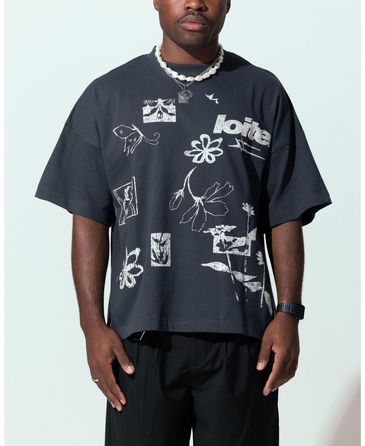 Loiter Men's Flowerbed Box Tee T- Shirt