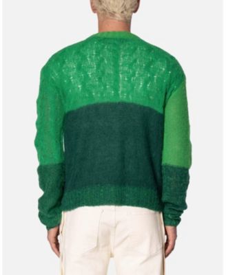 Men's mnml Open Knit Square Sweater