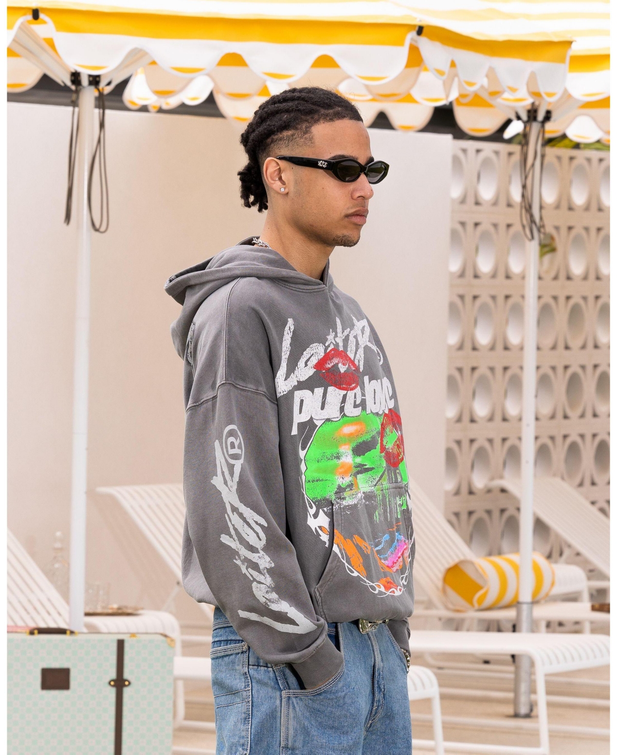 Loiter Men's Pure Love Vintage Hoodie