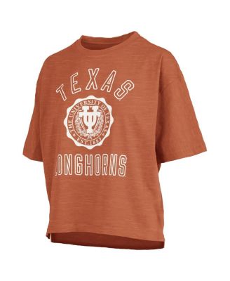 Women's Texas Orange Texas Longhorns Motley Crew Bishop Waist Length Oversized T-Shirt