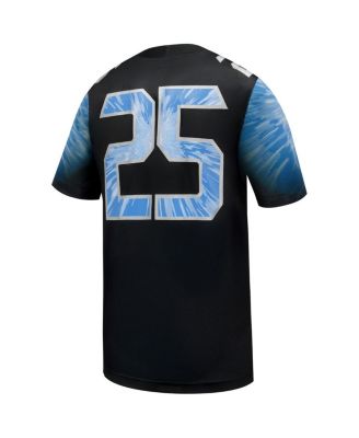 Men's 25 Black UCF Knights 2025 Space Game Football Game Jersey