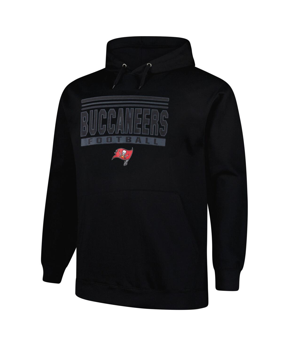 Fanatics Men's Black Tampa Bay Buccaneers Big Tall Pop Pullover Hoodie