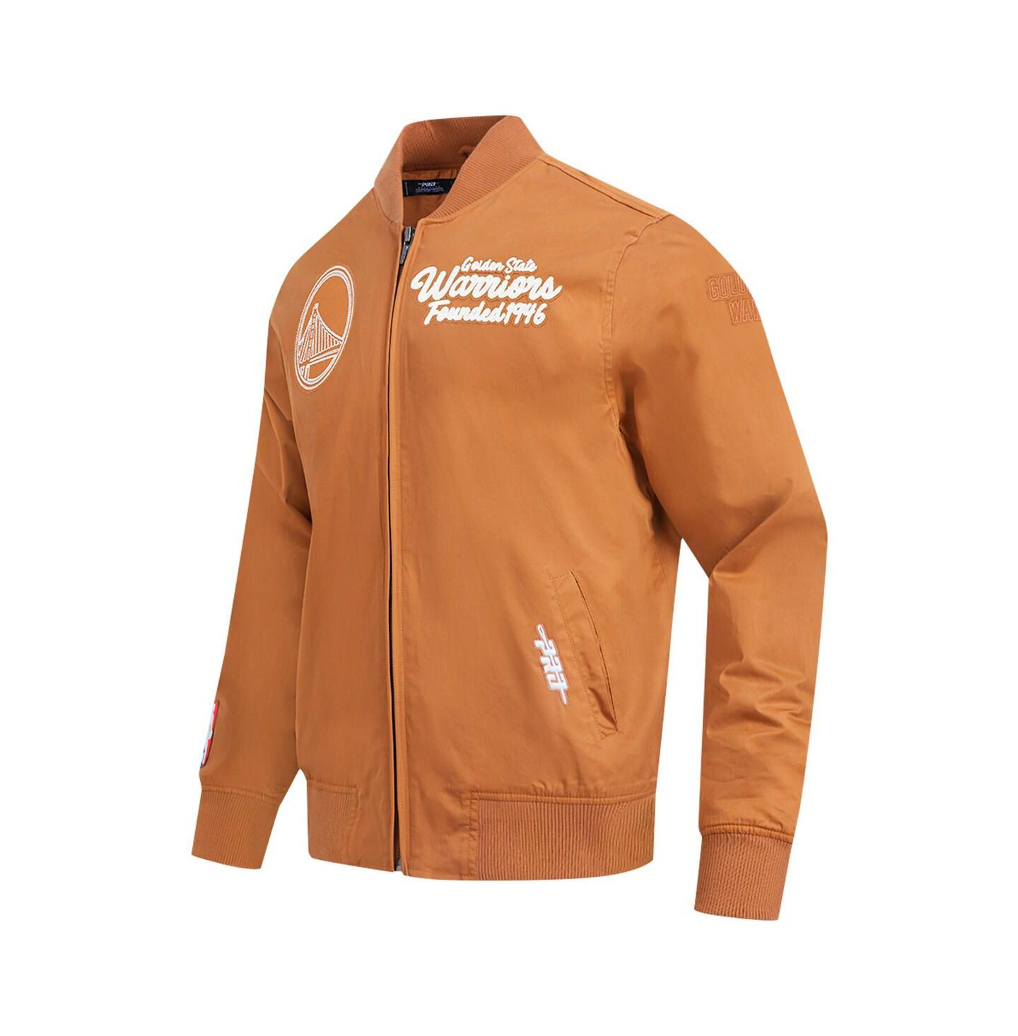 Мужская куртка Pro Standard Brown Golden State Warriors Paint The City Full-Zip — фото 3