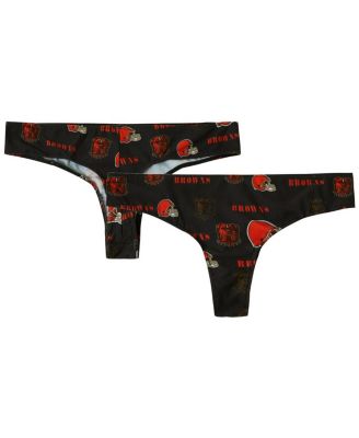 Concepts Sport - Women's Brown Cleveland Browns Mosaic All Over Print Thong