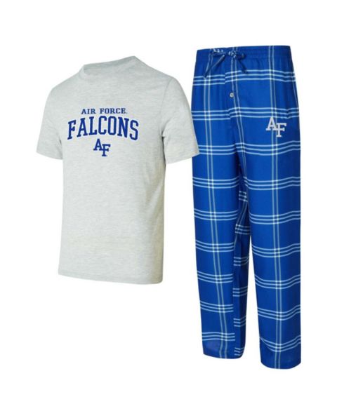 Мужской комплект для сна Concepts Sport Air Force Falcons: пижамы и брюки, Royal/Gray