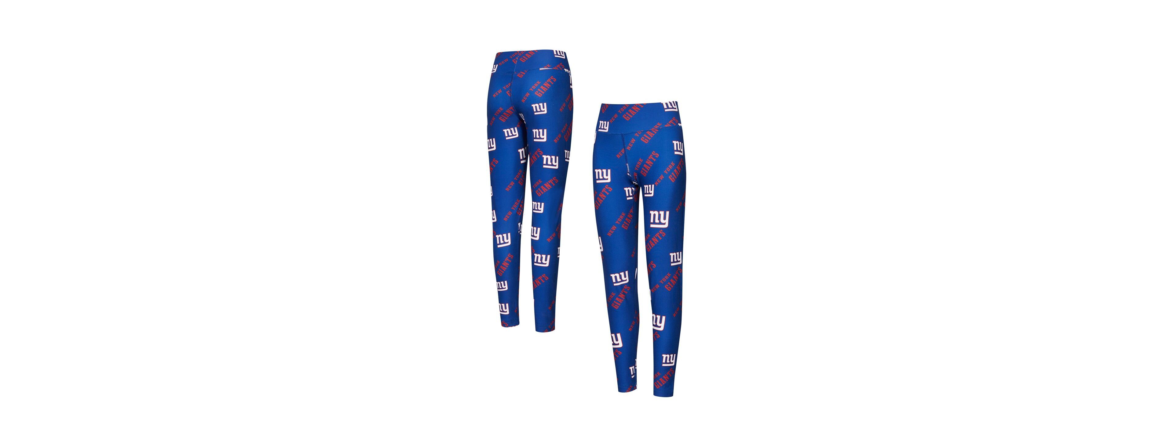 Concepts Sport Women's Royal New York Giants Breakthrough Allover Print Knit Sleep Leggings
