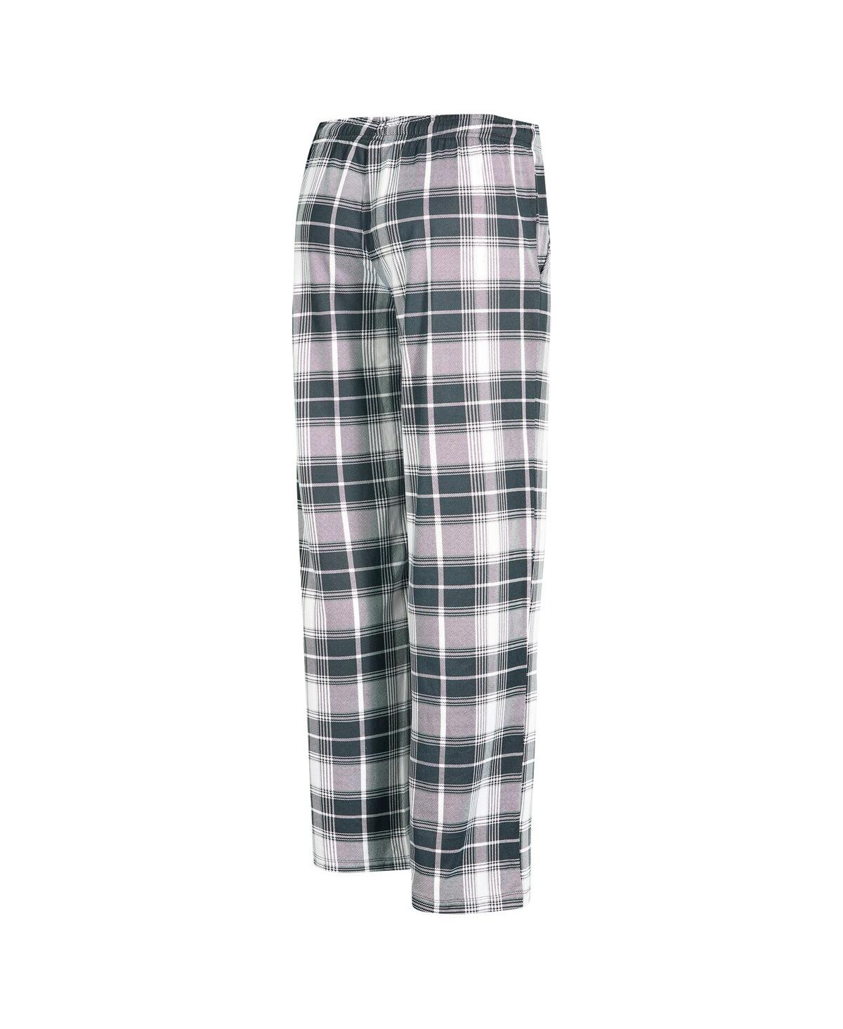 Concepts Sport Women's Black Las Vegas Raiders Ashford Plaid Knit Pants In Black