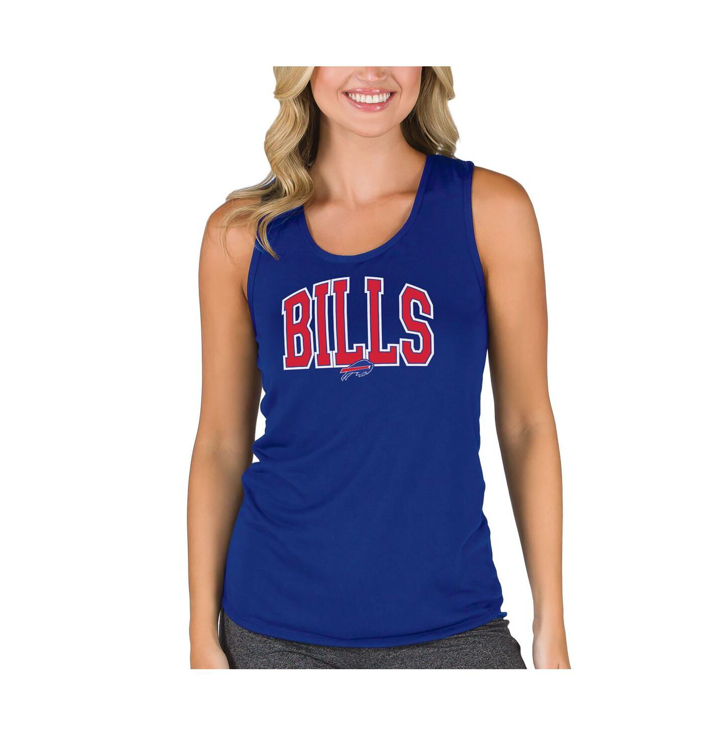Женский топ Concepts Sport Royal Buffalo Bills Marathon Racer Back — фото 1