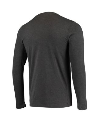 Men's 2-Piece Purple/Heathered Charcoal Northwestern Wildcats Meter Long Sleeve Top and Pants Sleep Set