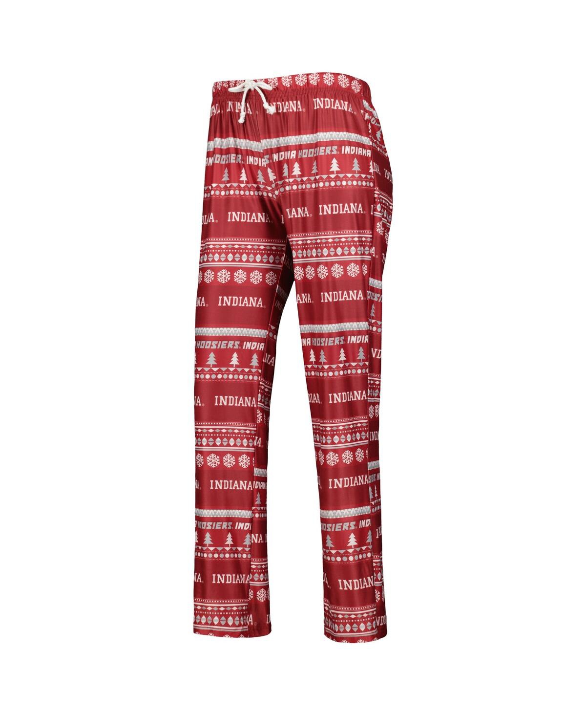 Concepts Sport Women's 2-piece Garnet Florida State Seminoles Holiday Long Sleeve Top And Pants Sleep Set In Red