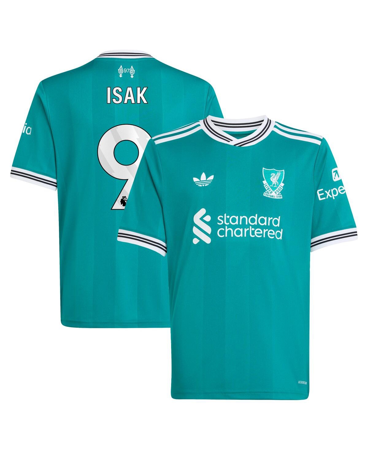 Adidas Big Boys and Girls Alexander Isak Green Liverpool 2025/26 Third Replica Player Jersey