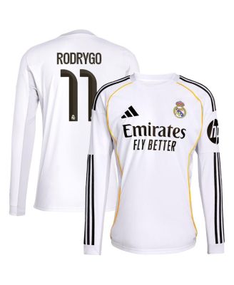 adidas - Men's Rodrygo White Real Madrid 2025/26 Home Replica Jersey