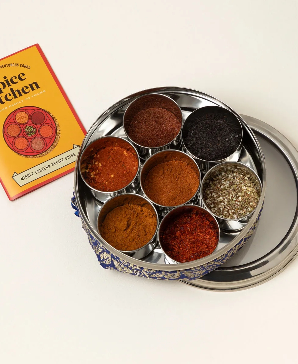 Uncommon Goods Middle Eastern Stainless Steel Spice Tin Gift Set