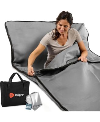 Infrared Sauna Blanket - Full Body Infrared Blanket with Low EMF Heat, 9 Temp Levels, Portable Sauna Blanket with Carry Bag