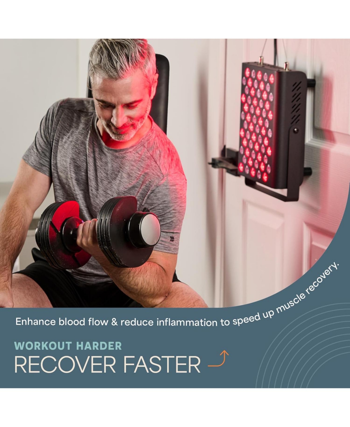 LifePro Red Light Therapy Panel - Infrared Light for Pain Relief, Inflammation, Skin Health, and Improved Circulation