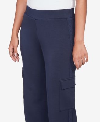 Petite Luxe Knit Cargo Ankle Pant