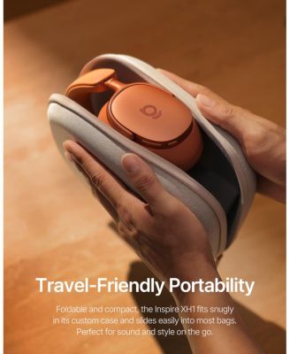 Inspire XH1 Wireless Headphones Bundle with 10,000mAh Power Bank, Adaptive Noise Cancelling, Hi-Res Over-Ear